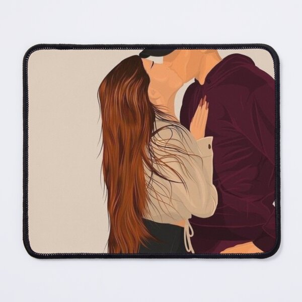 Item preview, Passionate Kiss Couple Art designed and sold by Pink Chaos Club.