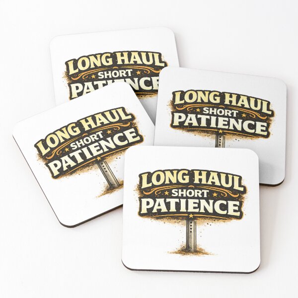 Item preview, Long Haul Short Patience Funny Truck Driver Design designed and sold by PatiImagination.
