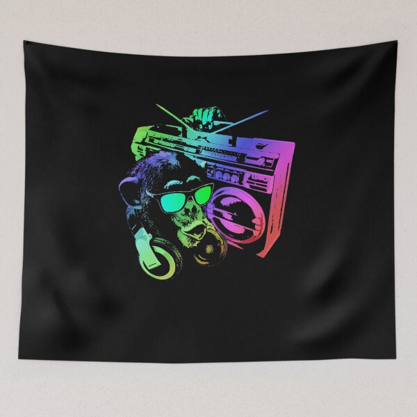 Item preview, Vibrant Retro Music Lover Boombox Headphones designed and sold by marke770.