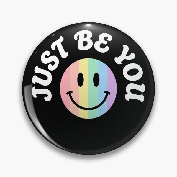 Item preview, Just Be You Pastel Rainbow Retro Smiley Face designed and sold by TeNovaStudio.