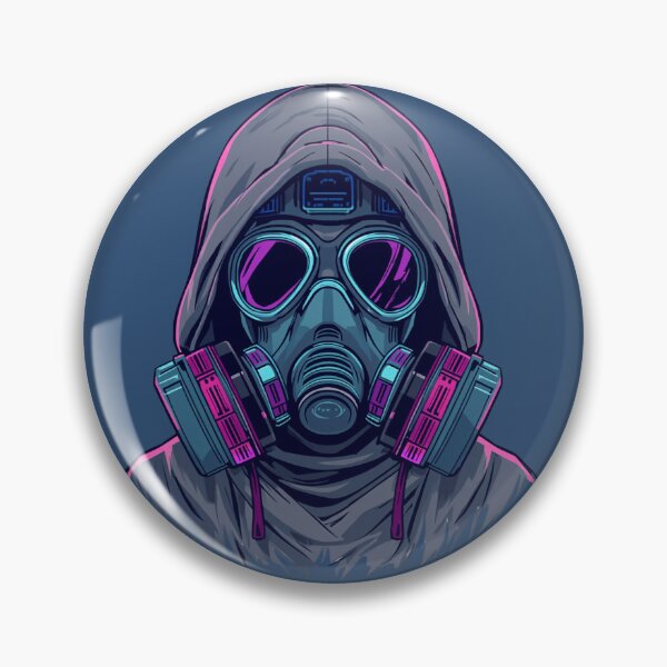 Item preview, Cyber Sentinel - Neon Gas Mask Operator designed and sold by kummo-0319.