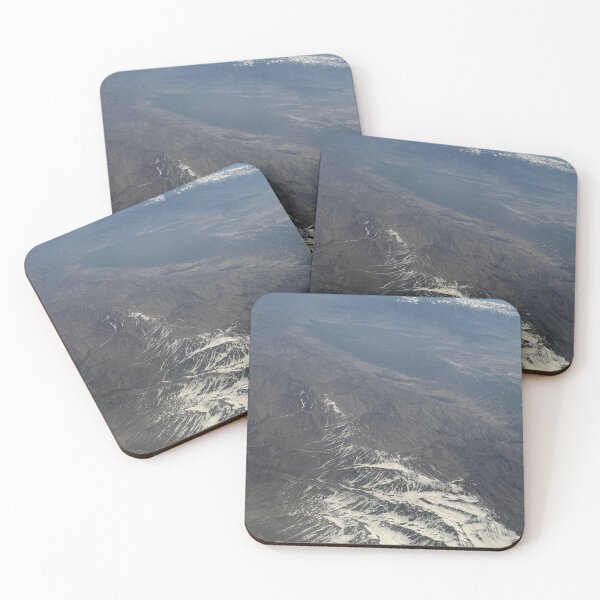 Item preview, Aerial Desert Mountain Landscape from Above | Earth Tones Travel Photography Print designed and sold by Zaitmiprints.