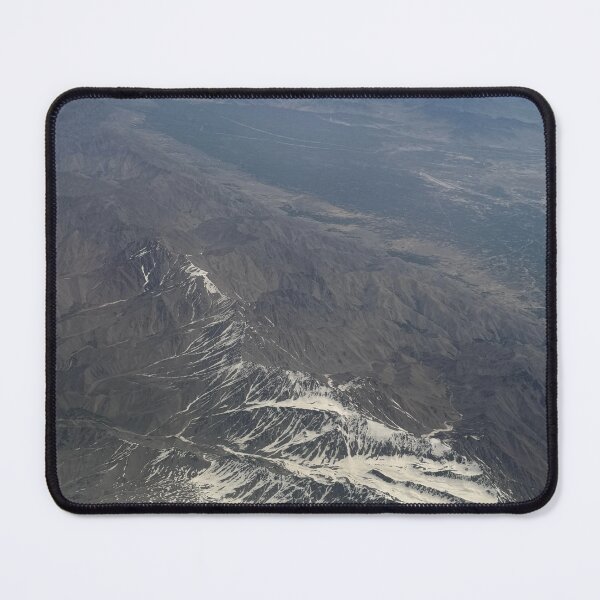 Item preview, Aerial Desert Mountain Landscape from Above | Earth Tones Travel Photography Print designed and sold by Zaitmiprints.