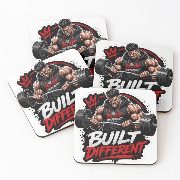 Item preview, Built Different Motivational Fitness Sticker designed and sold by Sticker Sprout.