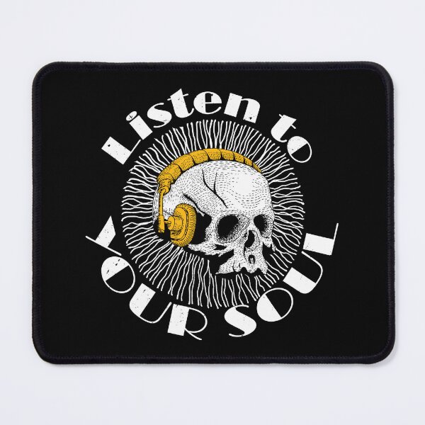 Item preview, Listen To Your Soul Skull Headphones Vintage Music Design designed and sold by lilking31.