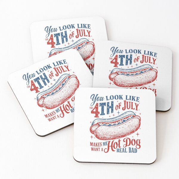 Item preview, You Look Like the 4th of July Funny Hot Dog Lover Patriotic Design  designed and sold by Thread&Fable.
