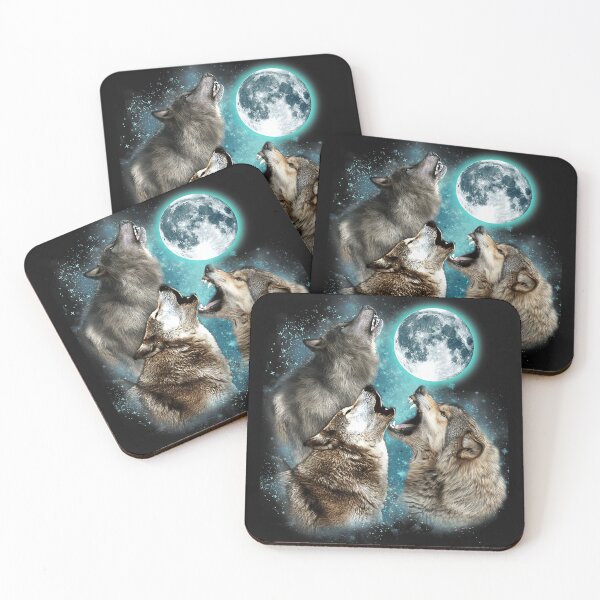 Item preview, Graphic Howling Wolf Forest 3 Wolf Moon Head Funny For Men Women designed and sold by MOHAMED FRASER.