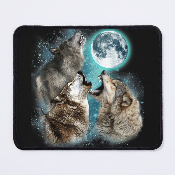 Item preview, Graphic Howling Wolf Forest 3 Wolf Moon Head Funny For Men Women designed and sold by MOHAMED FRASER.