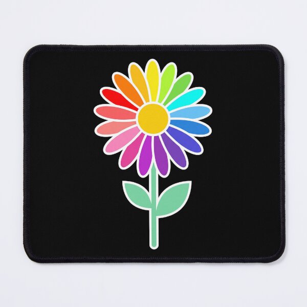 Item preview, Retro Rainbow Daisy Flower Vintage 70s Floral designed and sold by TeNovaStudio.