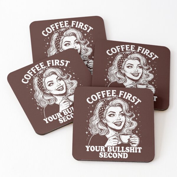 Item preview, Coffee First Sarcastic Housewife Coffee Lover Retro   designed and sold by Y-Vibes.