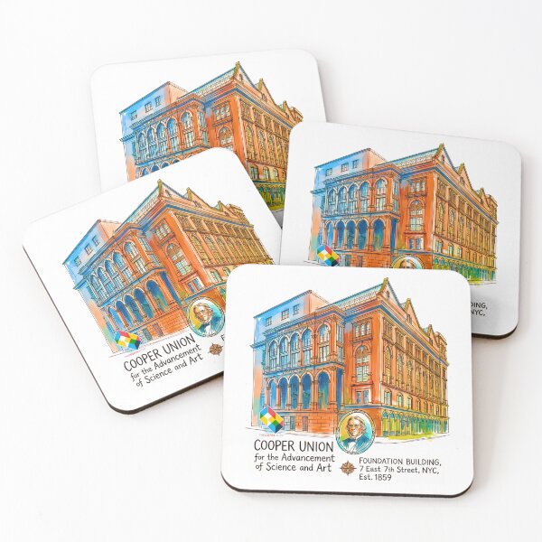 Item preview, Cooper Union Foundation Building Watercolor Sketch designed and sold by EvergreenPark - Tee Studio.