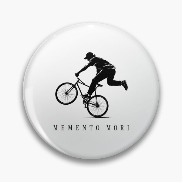 Item preview, BMX Memento Mori Stoic Extreme Sports Silhouette designed and sold by bosamji.
