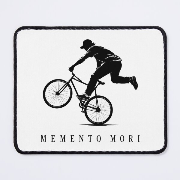 Item preview, BMX Memento Mori Stoic Extreme Sports Silhouette designed and sold by bosamji.