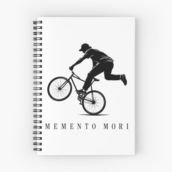 Item preview, BMX Memento Mori Stoic Extreme Sports Silhouette designed and sold by bosamji.