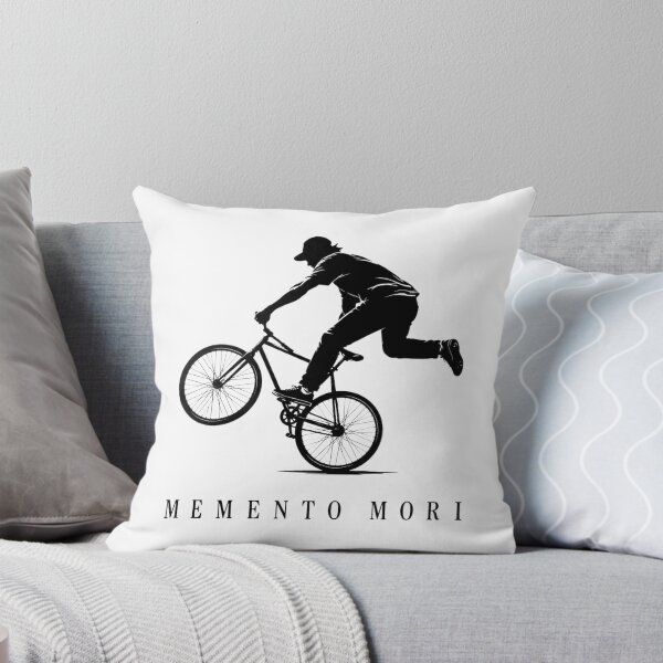 Item preview, BMX Memento Mori Stoic Extreme Sports Silhouette designed and sold by bosamji.