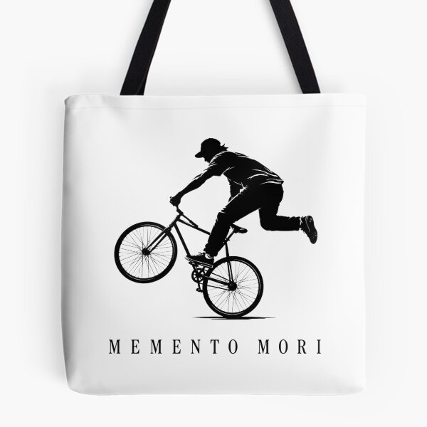 Item preview, BMX Memento Mori Stoic Extreme Sports Silhouette designed and sold by bosamji.