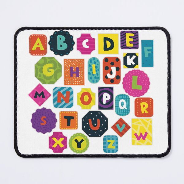 Item preview, Cute Kawaii Alphabet Sticker Sheet Colorful Kids Pop Art Letters Pack designed and sold by DesignArtist.ia.
