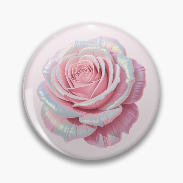 Artikelvorschau, Metallisch-rosa Rose in voller Blüte – Elegante Blumenkunst entworfen und verkauft von NatArtSA.