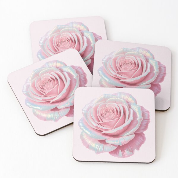 Item preview, Metallic Pink Rose in Full Bloom - Elegant Floral Art designed and sold by NatArtSA.