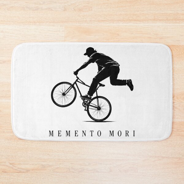 Item preview, BMX Memento Mori Stoic Extreme Sports Silhouette designed and sold by bosamji.