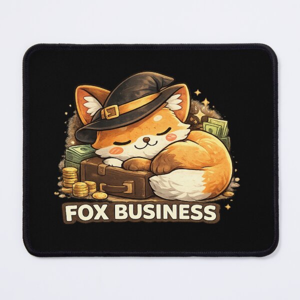 Item preview, Fox Business Funny Cute Sleepy Rich Fox Entrepreneur designed and sold by Hobby-up.