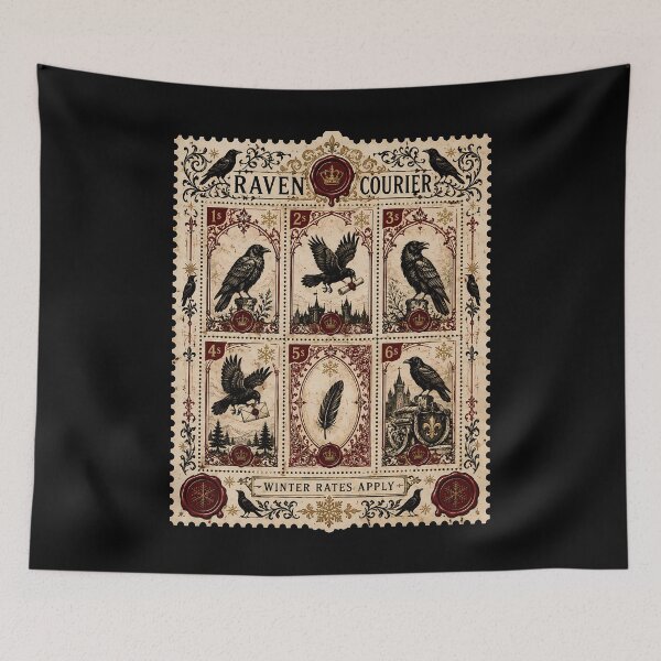 Item preview, Raven Post Stamp Sheet designed and sold by agearb.