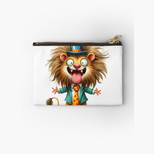 Item preview, Whimsical Lion in Suit and Top Hat Cartoon Illustration designed and sold by LunaPixelStudio.