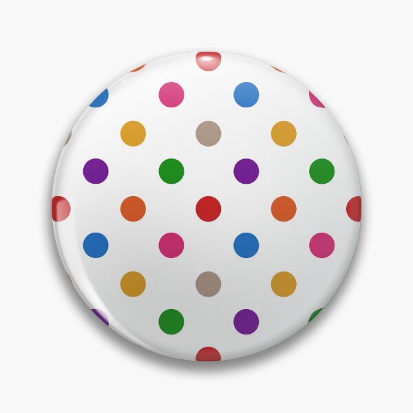 Item preview, Colorful Polka Dots Pattern Design On White  designed and sold by PatternTitan.