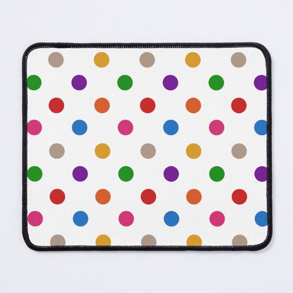 Item preview, Colorful Polka Dots Pattern Design On White  designed and sold by PatternTitan.
