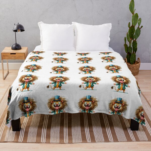 Item preview, Whimsical Lion in Suit and Top Hat Cartoon Illustration designed and sold by LunaPixelStudio.