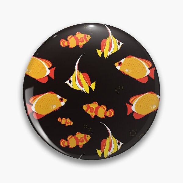 Item preview, Tropical Fishes Orange Red Fish Pattern designed and sold by CreativeBridge.