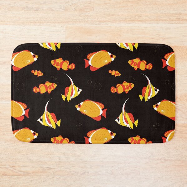 Item preview, Tropical Fishes Orange Red Fish Pattern designed and sold by CreativeBridge.