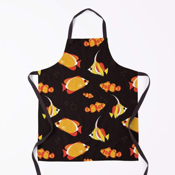 Item preview, Tropical Fishes Orange Red Fish Pattern designed and sold by CreativeBridge.