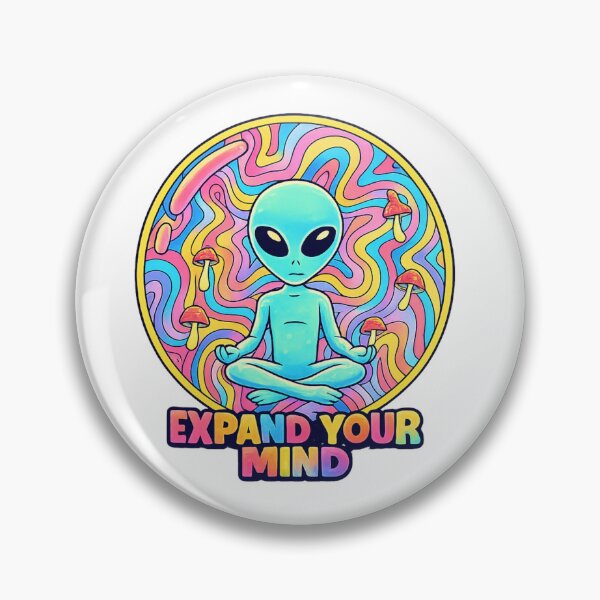 Item preview, Alien Trippy Meditation Art designed and sold by SoftSproutstu.