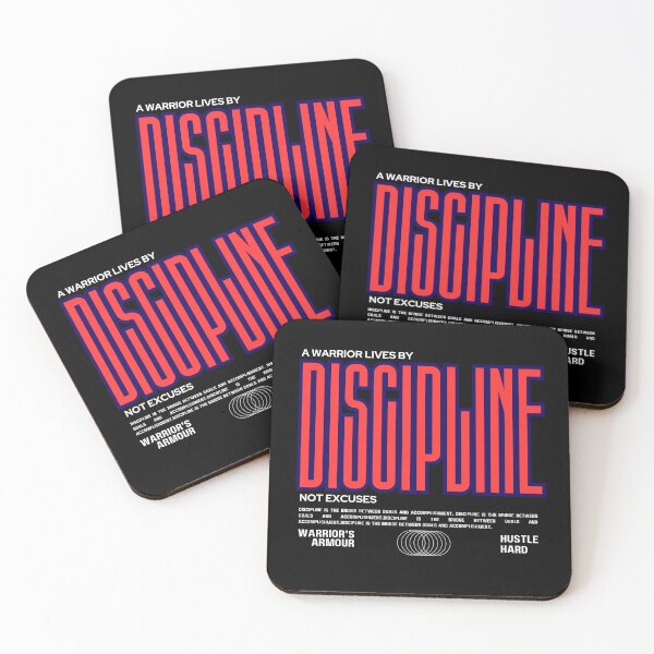 Item preview, A Warrior Lives By Discipline Quotes for Men  designed and sold by WarriorsArmour.