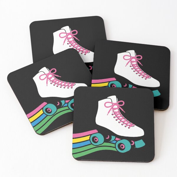 Item preview, Retro Roller Skate Rainbow Track Vintage Disco designed and sold by TeNovaStudio ⭐⭐⭐⭐⭐.