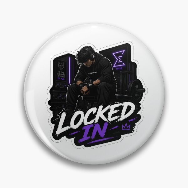 Item preview, Locked In Motivational Mindset Sticker designed and sold by Sticker Sprout.