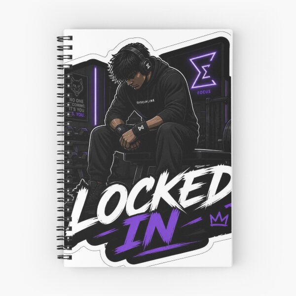 Item preview, Locked In Motivational Mindset Sticker designed and sold by Sticker Sprout.