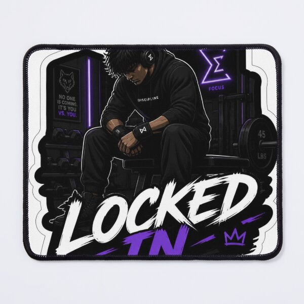 Item preview, Locked In Motivational Mindset Sticker designed and sold by Sticker Sprout.