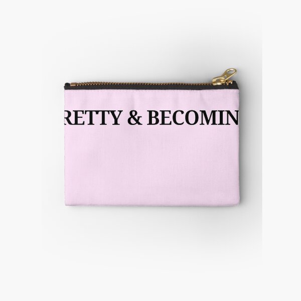 Item preview, PRETTY & BECOMING White Typography Minimal Aesthetic Graphic Design Modern Statement Print designed and sold by KleanGirlAesthetics.