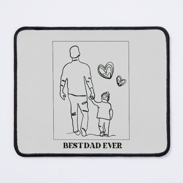 Item preview, Best Dad Ever Line Art Father and Daughter designed and sold by Rhodes Shop.