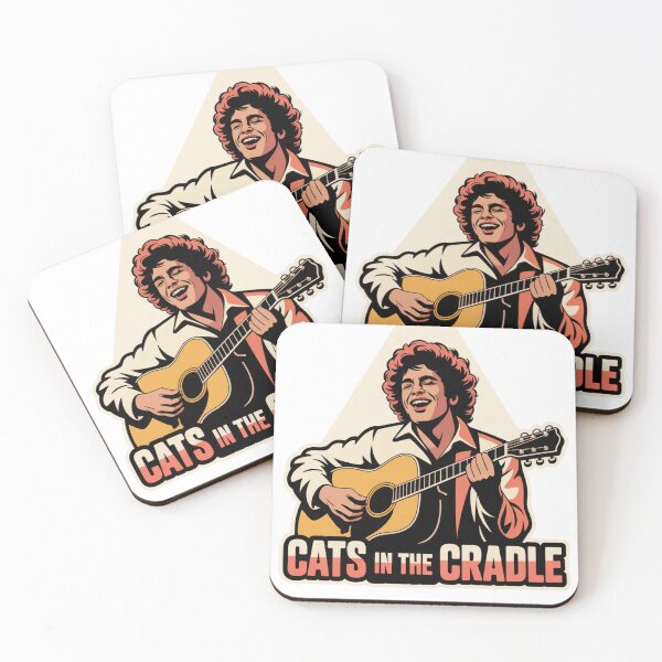 Item preview, Cats in the Cradle Folk Guitar Art designed and sold by LukaRealm.