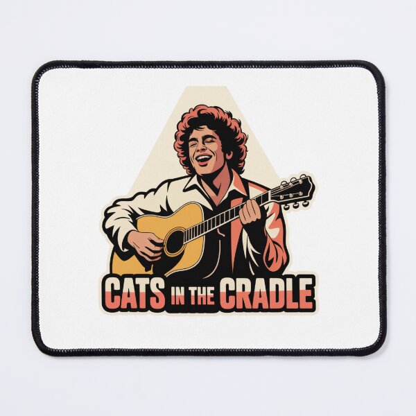 Item preview, Cats in the Cradle Folk Guitar Art designed and sold by LukaRealm.
