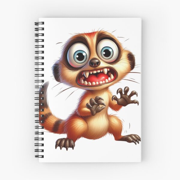 Item preview, Hilarious Exaggerated Meerkat Cartoon Illustration designed and sold by LunaPixelStudio.