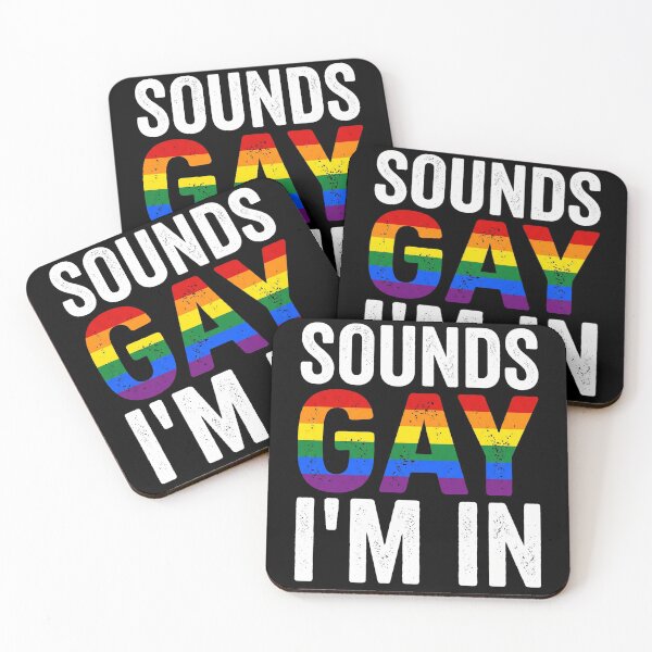 Item preview, Sounds Gay I'm In Retro Distressed Rainbow Pride designed and sold by TeNovaStudio.
