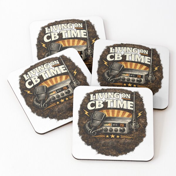Item preview, Living On CB Time Funny CB Radio Operator Design designed and sold by PatiImagination.