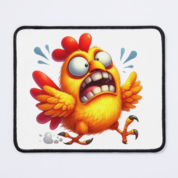 Item preview, Hilarious Exaggerated Chicken Cartoon Illustration designed and sold by LunaPixelStudio.