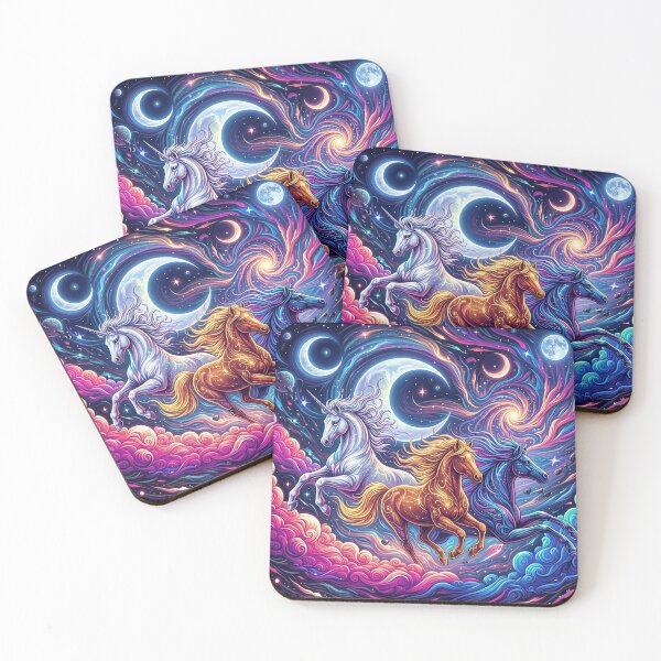 Item preview, Cosmic Horses – Fantasy Galaxy Design designed and sold by Dogandesighn.
