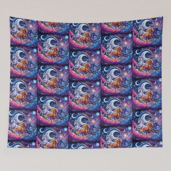Item preview, Cosmic Horses – Fantasy Galaxy Design designed and sold by Dogandesighn.
