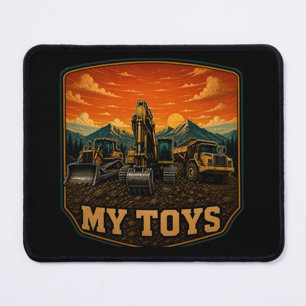 Item preview, My Toys Heavy Equipment Operator Vintage Construction Equipment Design designed and sold by kakmi-art.